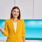 Home 22 라이브 커머스 마케팅 전략 수립하기 - **Prompt 1: Engaging Live Commerce Host on a Popular Marketplace**
"A vibrant, energetic Russian...