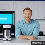 Home 19 제품 시연과 라이브 커머스의 시너지 - A modern live commerce scene set in a cozy Russian-style home studio, featuring a charismatic host d...